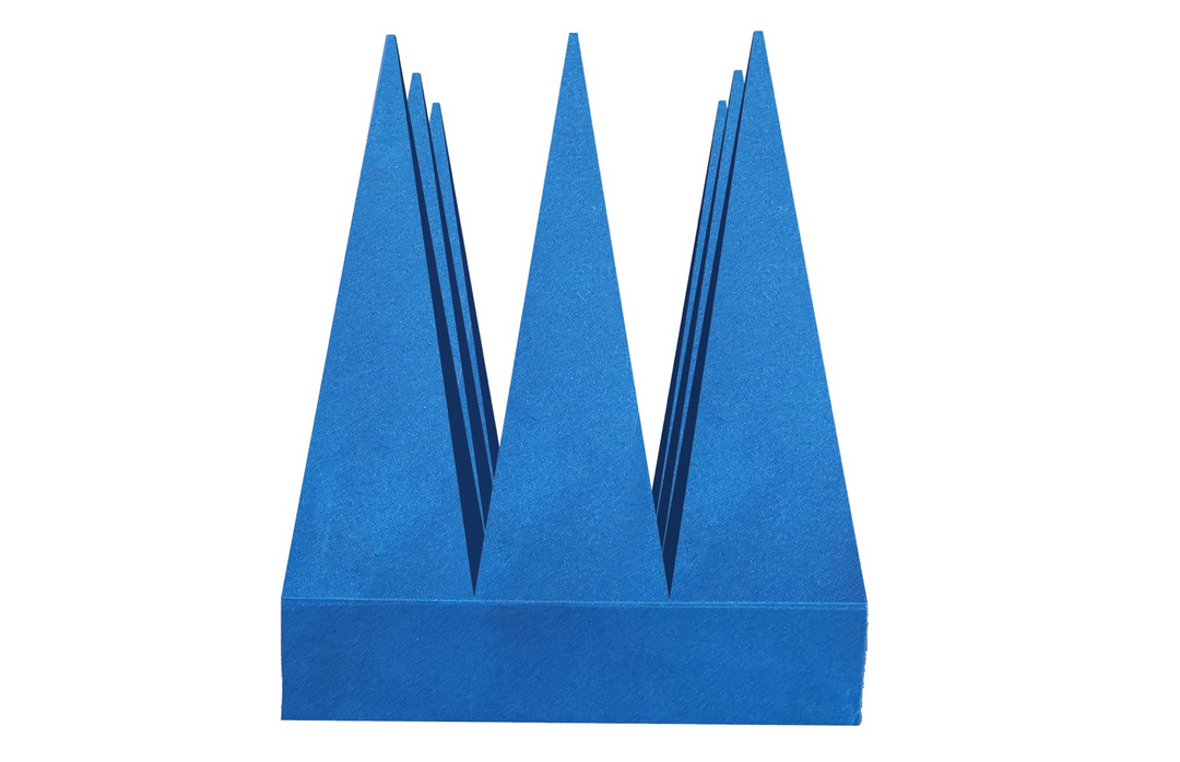 24x24x24 inch acoustic panel dimensions - standard size sound absorption foam for medium room treatment