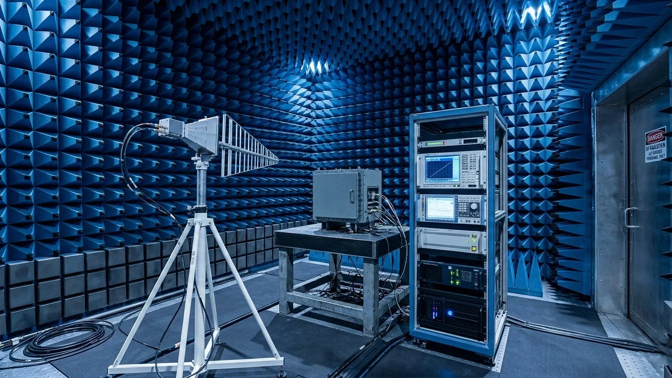 Ferrite tiles usage in chamber